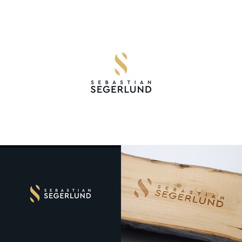 Engraving logo with the title 'wood carver'