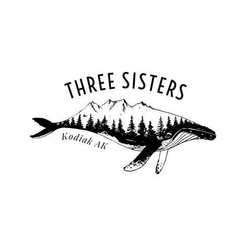 Mountain artwork with the title 'Logo concept for Alaska-based clothing brand'