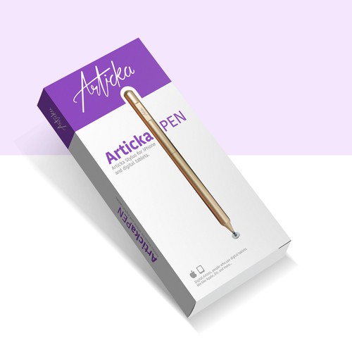 White packaging with the title ' stylus for digital artists'