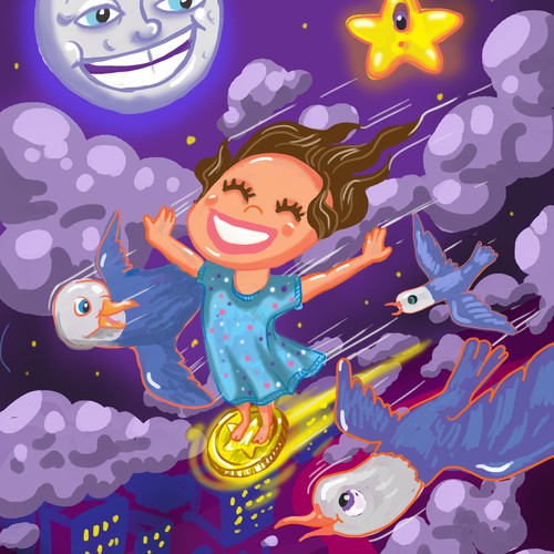 Flying artwork with the title 'Perfect Penny '