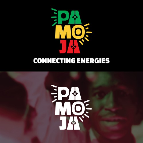 African logo with the title 'Pamoja Logo'
