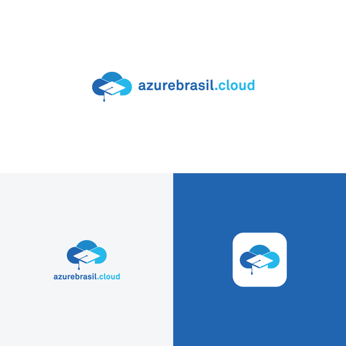 Graduation cap design with the title 'Logo for Azurebrasil.cloud'