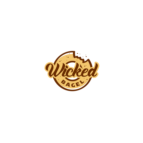 Store design with the title 'Wicked Bagel'