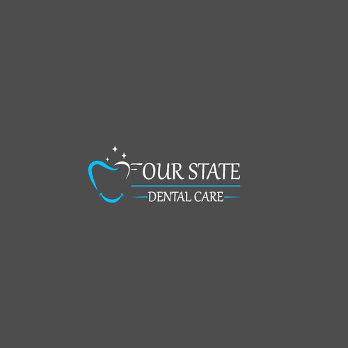 Spark logo with the title 'Creative Logo concept for Four States Dental Care'