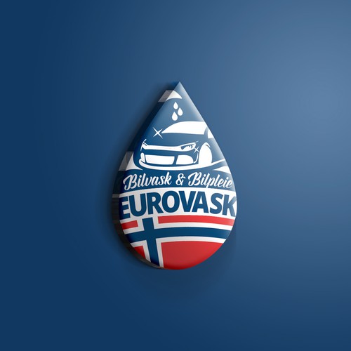 Carwash logo with the title 'Eurovask logo'