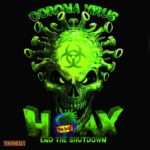 Skull illustration with the title 'End The Shutdown'