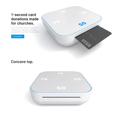 Credit card design with the title 'Pod'