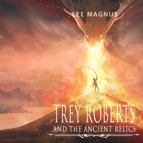 Art book cover with the title 'Trey Roberts And the Ancient Relics'