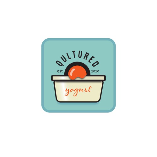 Homemade logo with the title 'yogurt logo'