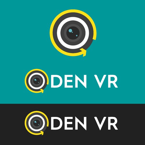 Camera brand with the title 'Oden VR logo design'