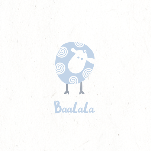 Sheep logo with the title 'baby merino sleep logo'