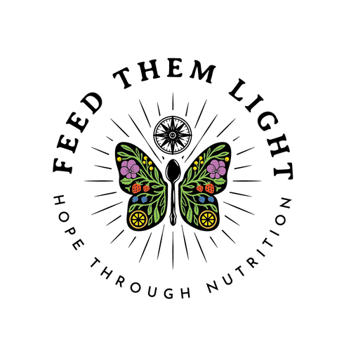 Compass design with the title 'Feed Them Light'