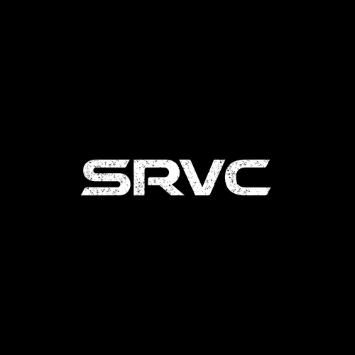 Veteran logo with the title 'SRVC logo design'