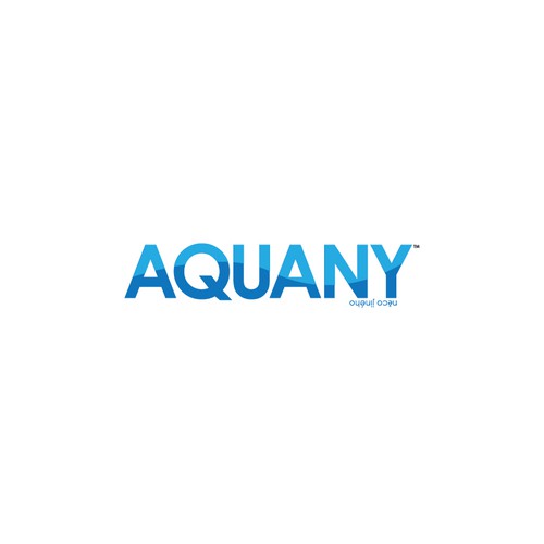 Aquatic logo with the title 'AQUANY Logo Design'