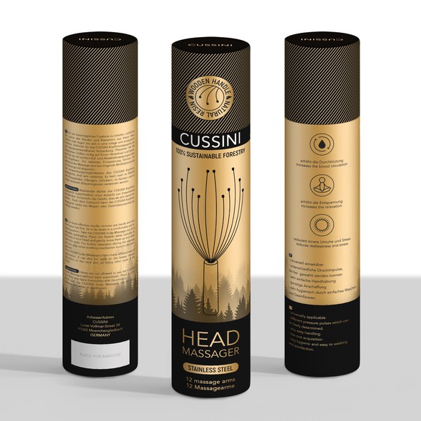 Tube design with the title 'package and Logo design'