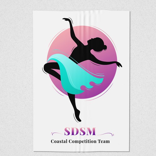 Dance logo with the title 'Dance competition'