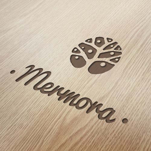 Shape design with the title 'Create a logo to help us build a recognizable brand!! - Mermora'