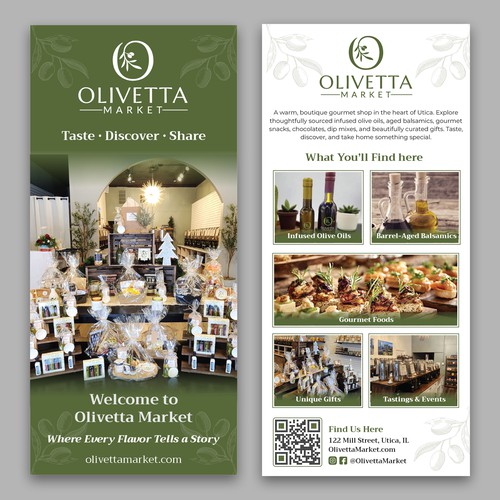 Rack card design with the title 'Rack Card'