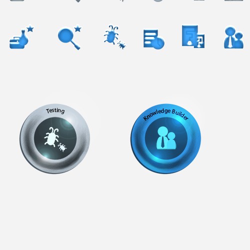 Coin artwork with the title 'Hundred Badges'