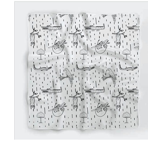 Rainforest design with the title 'Baby pattern'