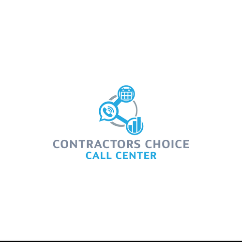 Agent logo with the title 'Logo Concept for a Call Center Company'