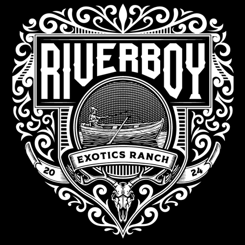 Boy logo with the title 'Riverboy Exotic Ranch'