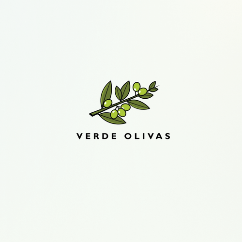 Olive oil logo with the title 'Olives'