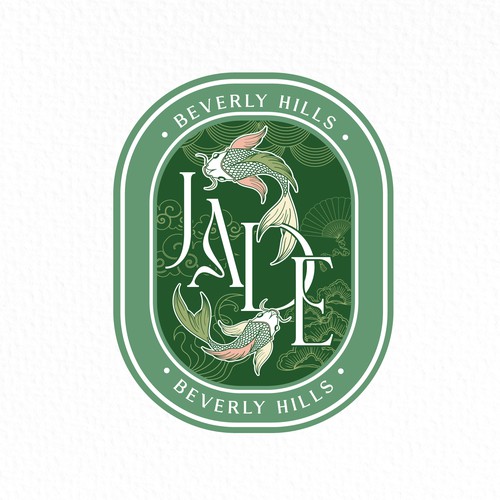 Chinese logo with the title 'Jade Beverly Hills Logo'