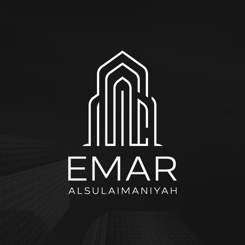 Construction design with the title 'إعمار السلیمانیة (Emar Alsulaimaniyah)'