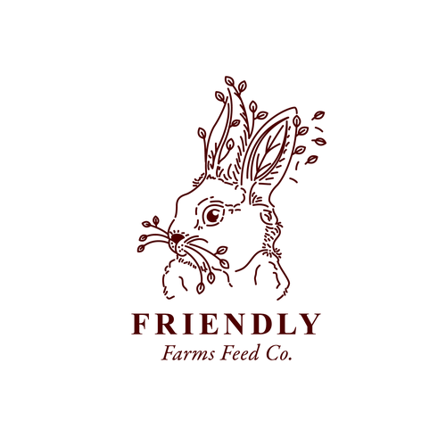 Premium Vector  Rabbit logo for food and grocery brand