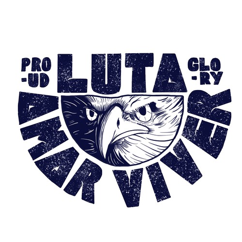 Eagle t-shirt with the title 'luta amar viver '