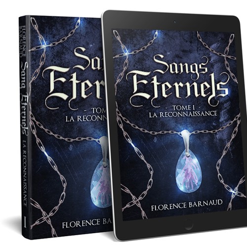 Necklace design with the title 'Sangs Eternels'