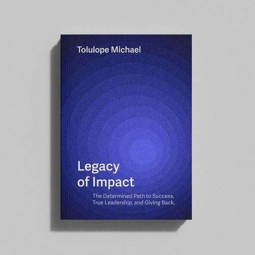 Blue book cover with the title 'Minimalist Book Cover Design'