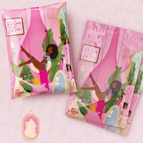 Healthcare design with the title 'Polymailer Package Design'