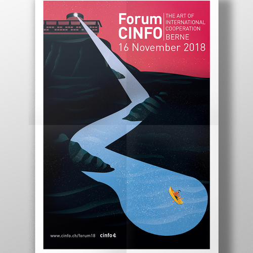 Path design with the title 'CINFO poster'