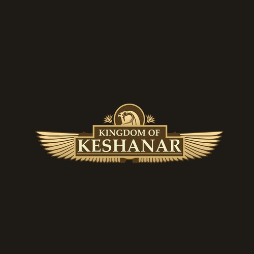 Egyptian design with the title '  kingdom logo'