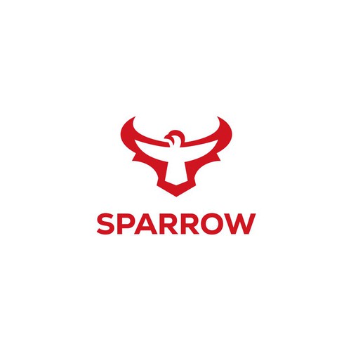 Sparrow logo with the title 'Bird Logo'