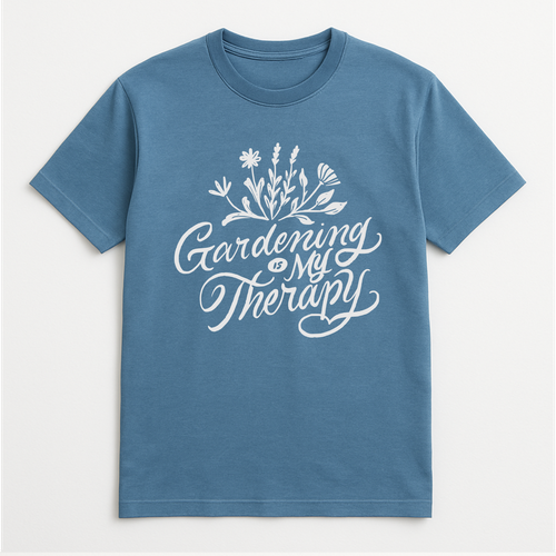 Agriculture t-shirt with the title 'Lettering for gardening '