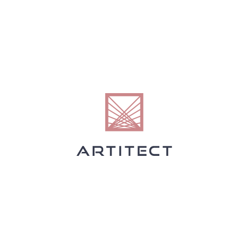 Project management logo with the title 'Logo design for Artitect, a  modern interior design and real estate firm.'