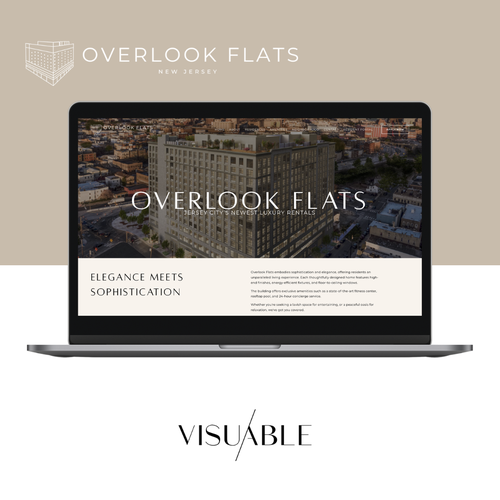 Design with the title 'Squarespace Website for a Luxury Apartment Rental Property'