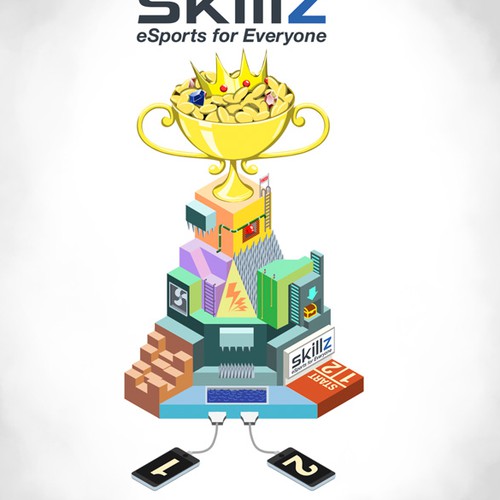 Isometric design with the title 'T shirt design'