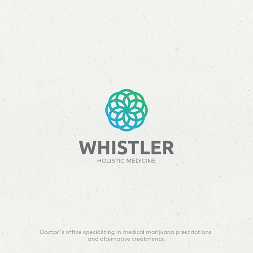 Medicinal logo with the title 'Whistler - Holistic Medicine logomark'