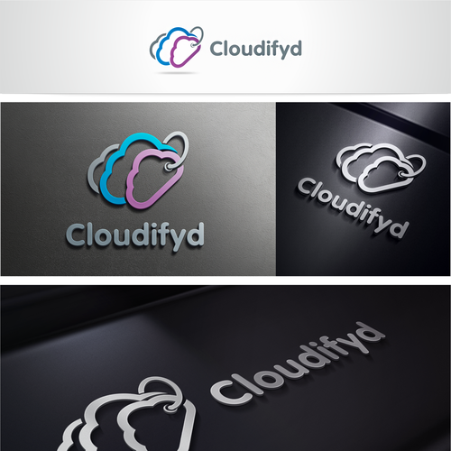 Cloud design with the title 'Create the next logo for Cloudify'