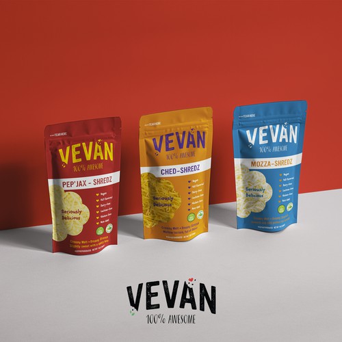 Cheese packaging with the title 'Yummy packaging design (UNUSED)'