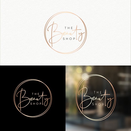 Hair logo with the title 'The Beauty Shop'