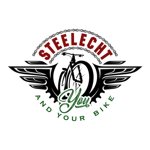 Bike logo with the title 'Logo for MTB bike builder'