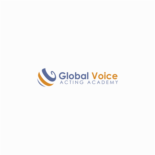 Voice logo with the title 'Aesthetic logo for Global Voice'