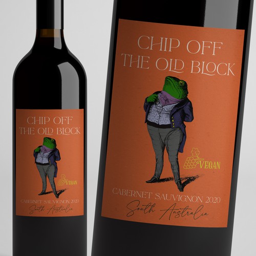 Wine label with the title 'wine label'