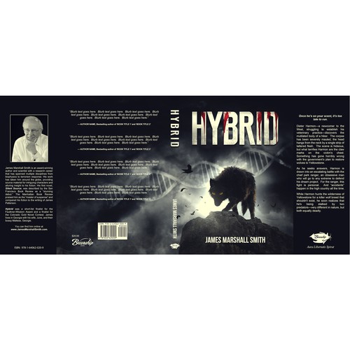 Thriller book cover with the title 'Book cover - Hybrid - '