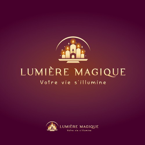 Magical logo with the title 'Lumière Magique'